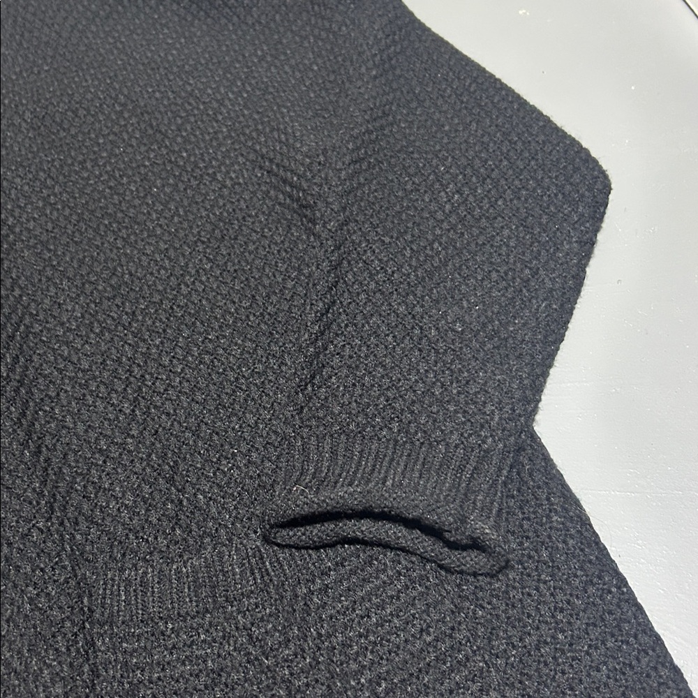 Black Knit Button Down Cardigan Sweater (Women’s XL) - Picture 8 of 11